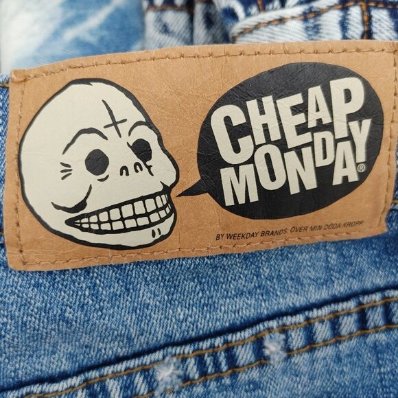 WILD CHEAP MONDAY Patchwork Denim Jeans 29/34 - Picture 5 of 8